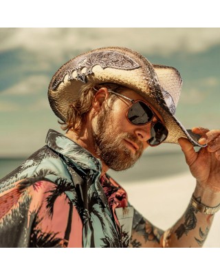 Embroidered cowboy hats for men and women