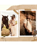 Universal Wide Brim Striped Bohemian Western Hat