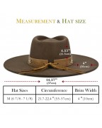 Universal Wide Brim Striped Bohemian Western Hat