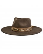 Universal Wide Brim Striped Bohemian Western Hat