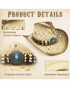 Western Beach Sun Pliable Brim Hat for Coastal Cowgirls