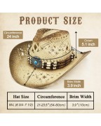 Western Beach Sun Pliable Brim Hat for Coastal Cowgirls